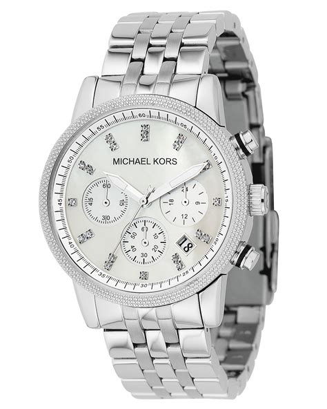 michael kors chronograph watch|michael kors stainless steel watch.